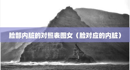 脸部内脏的对照表图女（脸对应的内脏）