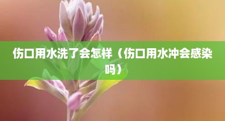 伤口用水洗了会怎样（伤口用水冲会感染吗）