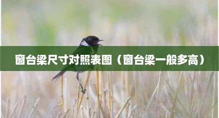 窗台梁尺寸对照表图（窗台梁一般多高）