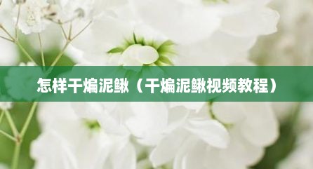 怎样干煸泥鳅（干煸泥鳅视频教程）