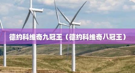 德约科维奇九冠王（德约科维奇八冠王）