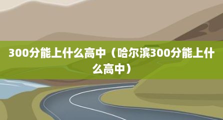 300分能上什么高中（哈尔滨300分能上什么高中）