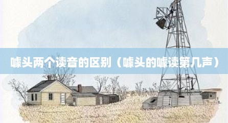 噱头两个读音的区别（噱头的噱读第几声）