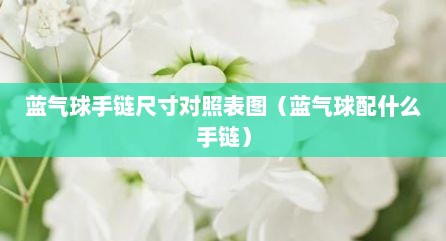 蓝气球手链尺寸对照表图（蓝气球配什么手链）