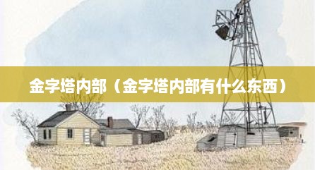 金字塔内部（金字塔内部有什么东西）