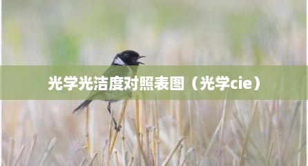 光学光洁度对照表图（光学cie）