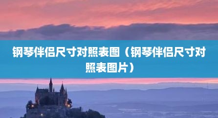 钢琴伴侣尺寸对照表图（钢琴伴侣尺寸对照表图片）