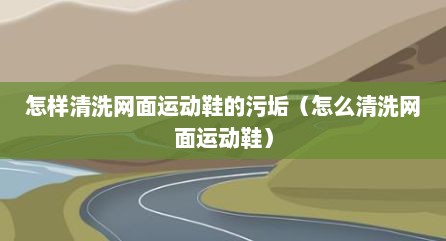 怎样清洗网面运动鞋的污垢（怎么清洗网面运动鞋）