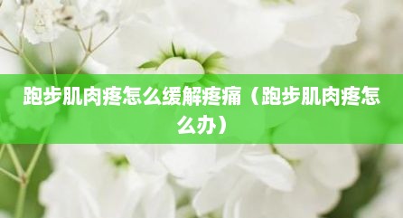 跑步肌肉疼怎么缓解疼痛（跑步肌肉疼怎么办）