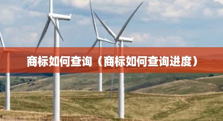 商标如何查询（商标如何查询进度）