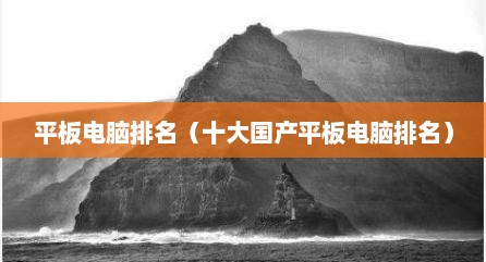 平板电脑排名（十大国产平板电脑排名）