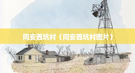 同安西坑村（同安西坑村图片）