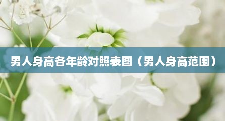 男人身高各年龄对照表图（男人身高范围）