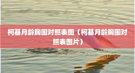 柯基月龄胸围对照表图（柯基月龄胸围对照表图片）