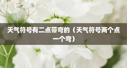 天气符号有二点带弯的（天气符号两个点一个弯）