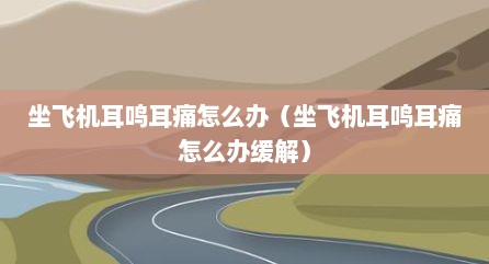 坐飞机耳鸣耳痛怎么办（坐飞机耳鸣耳痛怎么办缓解）