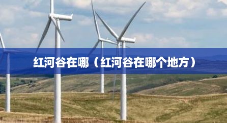 红河谷在哪（红河谷在哪个地方）