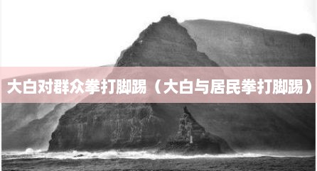 大白对群众拳打脚踢（大白与居民拳打脚踢）