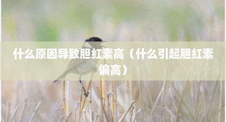 什么原因导致胆红素高（什么引起胆红素偏高）