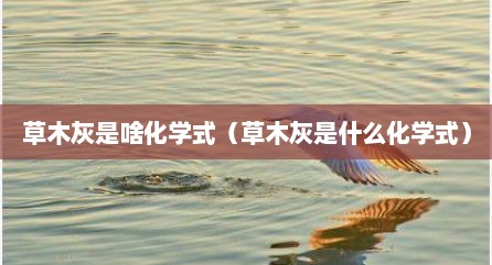 草木灰是啥化学式（草木灰是什么化学式）