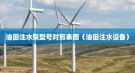 油田注水泵型号对照表图（油田注水设备）