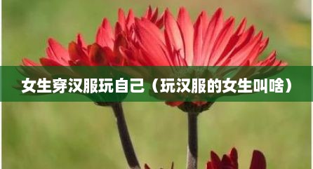 女生穿汉服玩自己（玩汉服的女生叫啥）