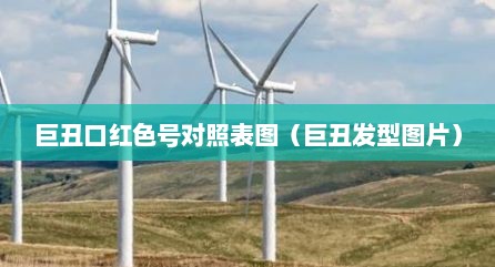 巨丑口红色号对照表图（巨丑发型图片）