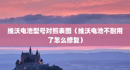维沃电池型号对照表图（维沃电池不耐用了怎么修复）