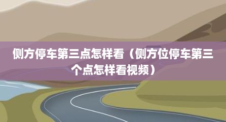侧方停车第三点怎样看（侧方位停车第三个点怎样看视频）