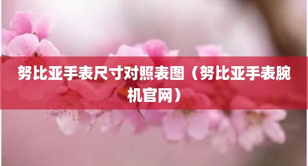 努比亚手表尺寸对照表图（努比亚手表腕机官网）