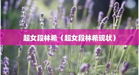 超女段林希（超女段林希现状）