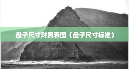 盘子尺寸对照表图（盘子尺寸标准）