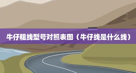 牛仔粗线型号对照表图（牛仔线是什么线）