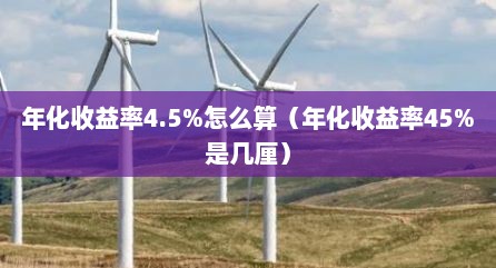 年化收益率4.5%怎么算（年化收益率45%是几厘）