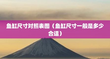 鱼缸尺寸对照表图（鱼缸尺寸一般是多少合适）