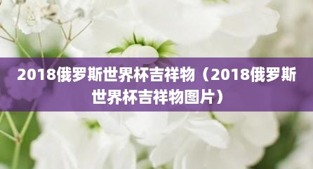 2018俄罗斯世界杯吉祥物（2018俄罗斯世界杯吉祥物图片）