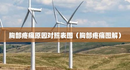 胸部疼痛原因对照表图（胸部疼痛图解）