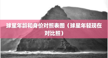 球星年龄和身价对照表图（球星年轻现在对比照）