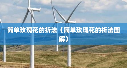 简单玫瑰花的折法（简单玫瑰花的折法图解）