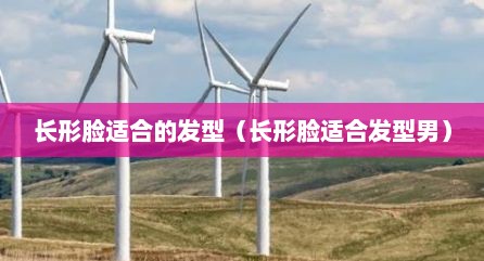 长形脸适合的发型（长形脸适合发型男）