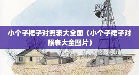 小个子裙子对照表大全图（小个子裙子对照表大全图片）