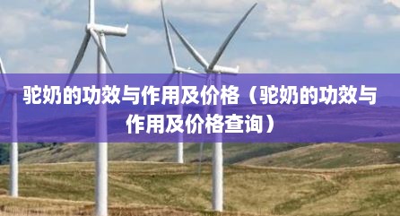 驼奶的功效与作用及价格（驼奶的功效与作用及价格查询）
