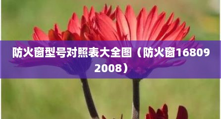 防火窗型号对照表大全图（防火窗168092008）