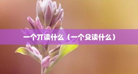 一个丌读什么（一个殳读什么）