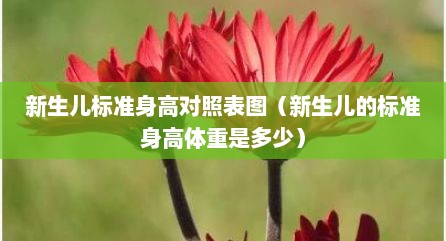新生儿标准身高对照表图（新生儿的标准身高体重是多少）