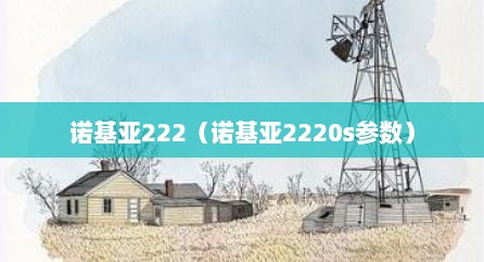 诺基亚222（诺基亚2220s参数）