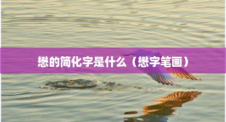 懋的简化字是什么（懋字笔画）