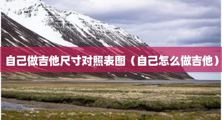 自己做吉他尺寸对照表图（自己怎么做吉他）