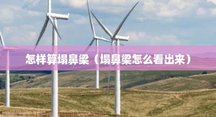 怎样算塌鼻梁（塌鼻梁怎么看出来）