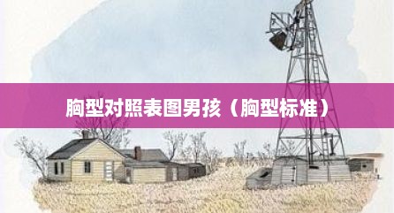胸型对照表图男孩（胸型标准）